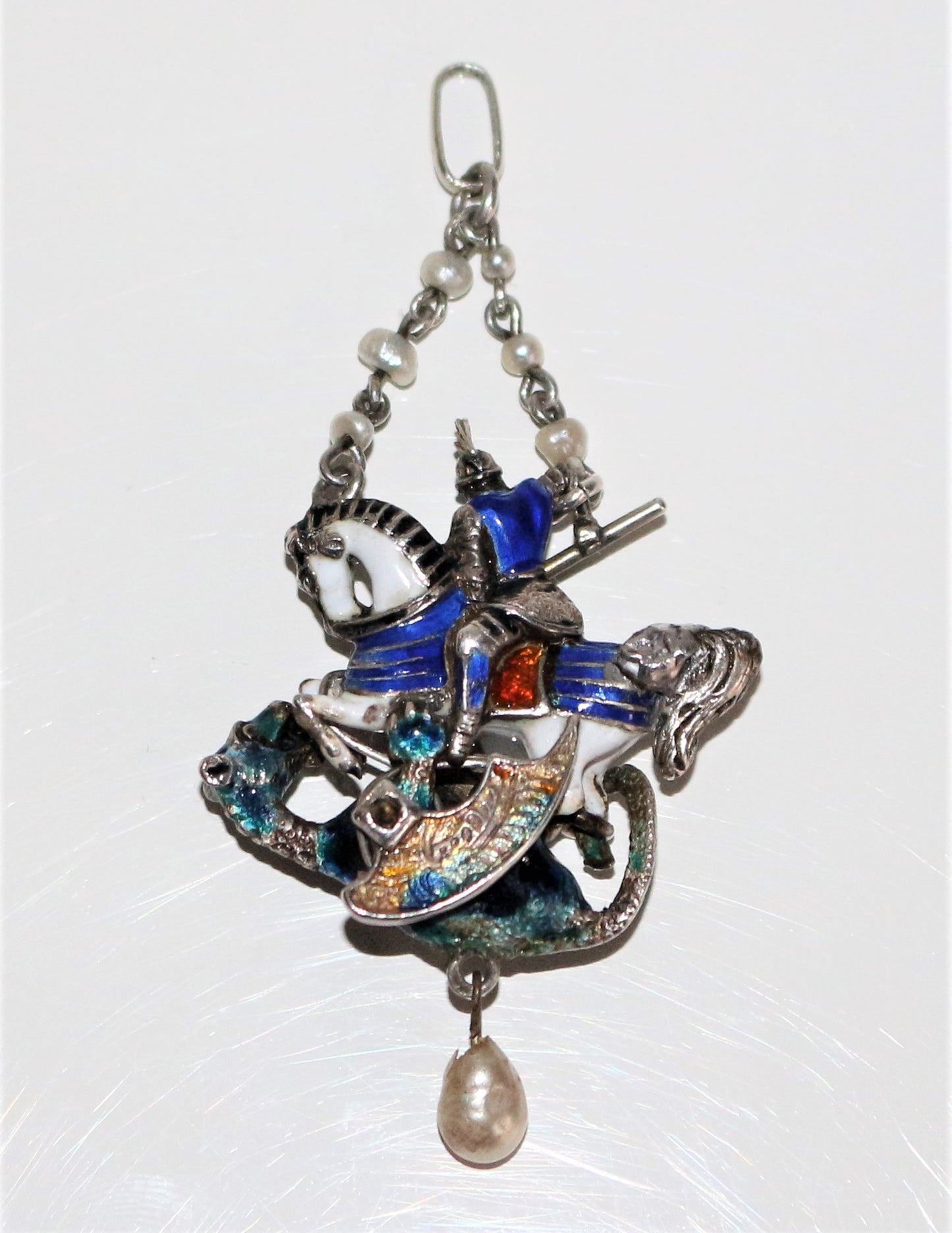 Pendentif Saint Georges Terrassant Le Dragon