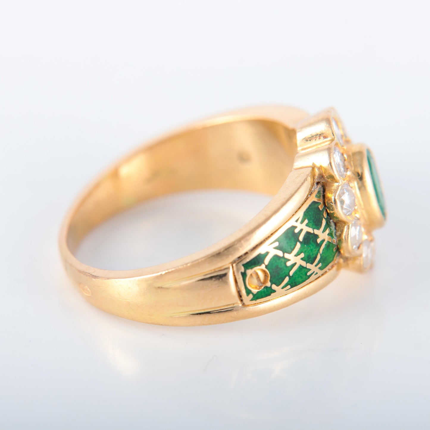 Korloff Bague Marguerite émeraude Diamants