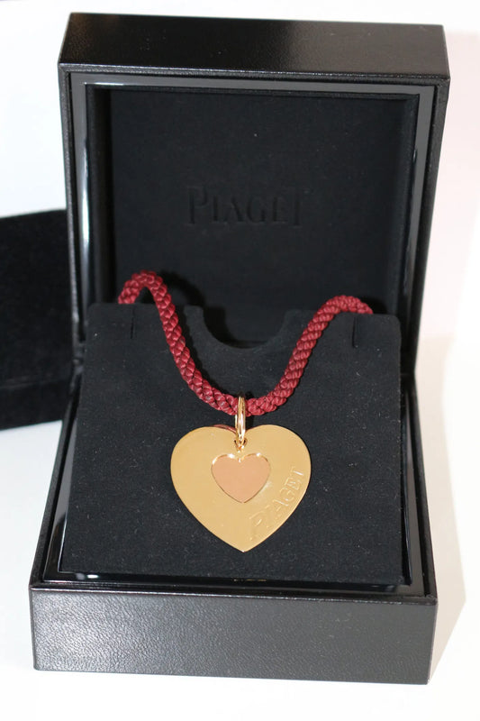 Collier Pendentif Double Coeur Piaget