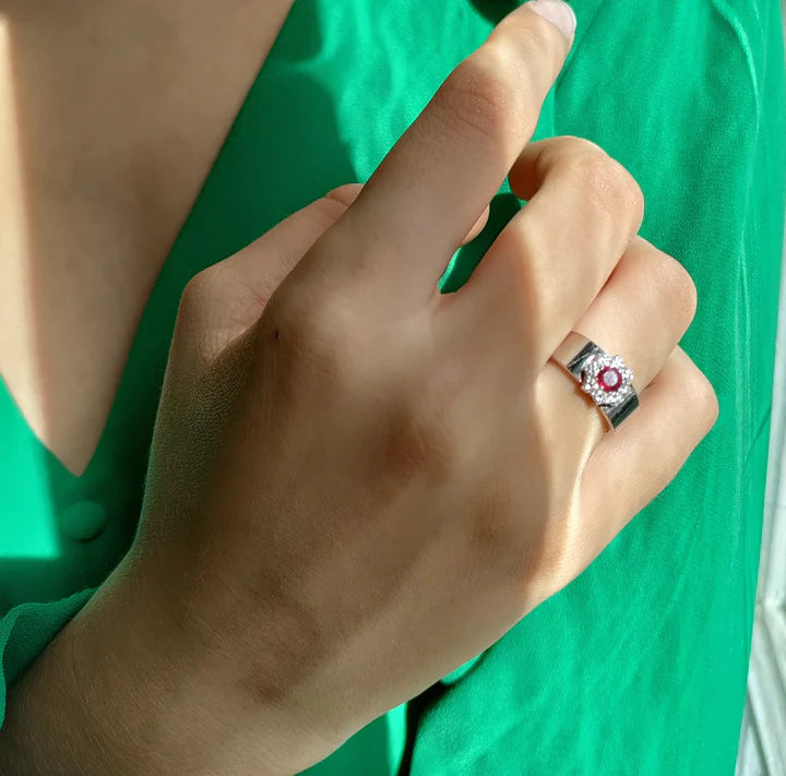 Bucherer Carl Bague Marguerite Rubis