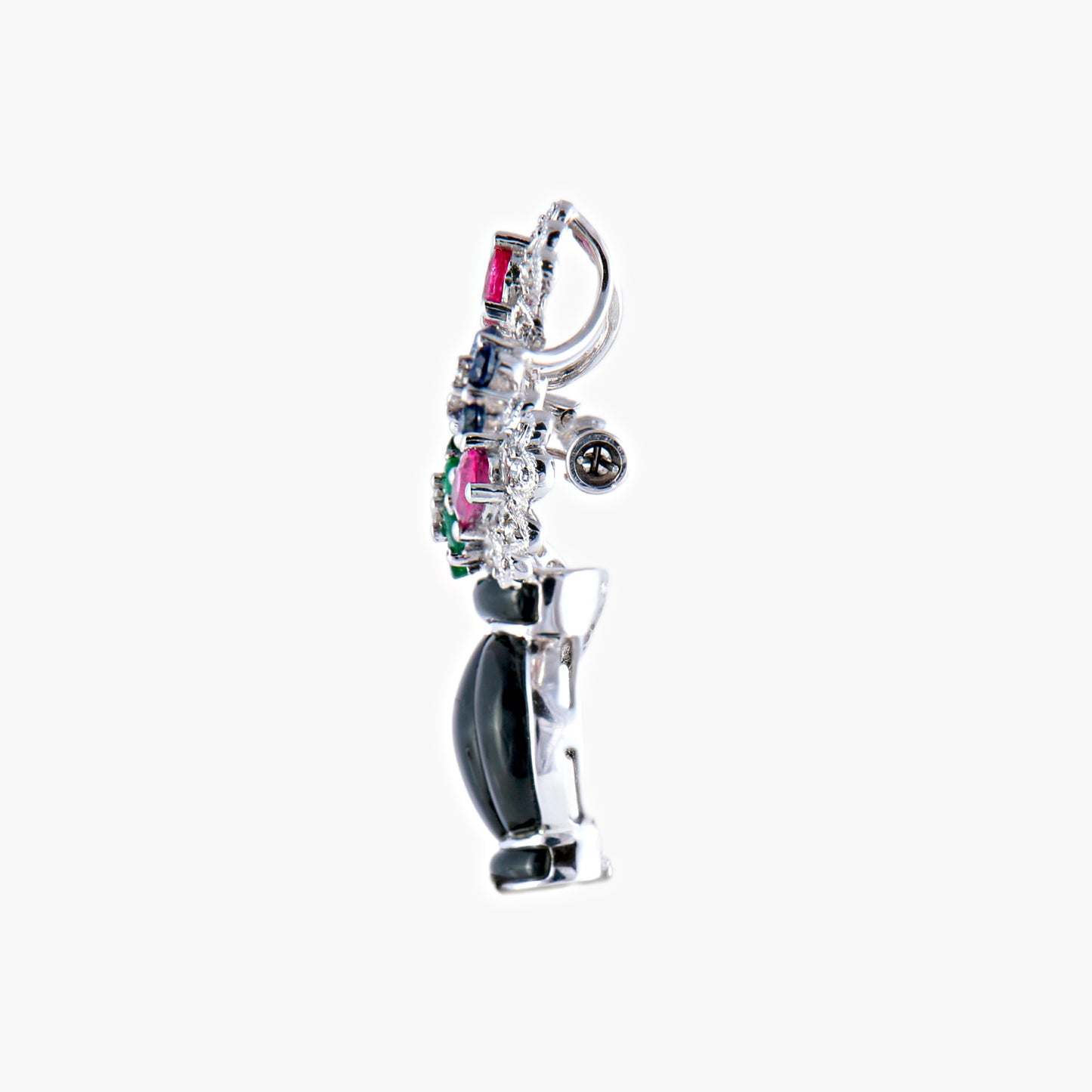 Broche-pendentif Panier De Fleurs