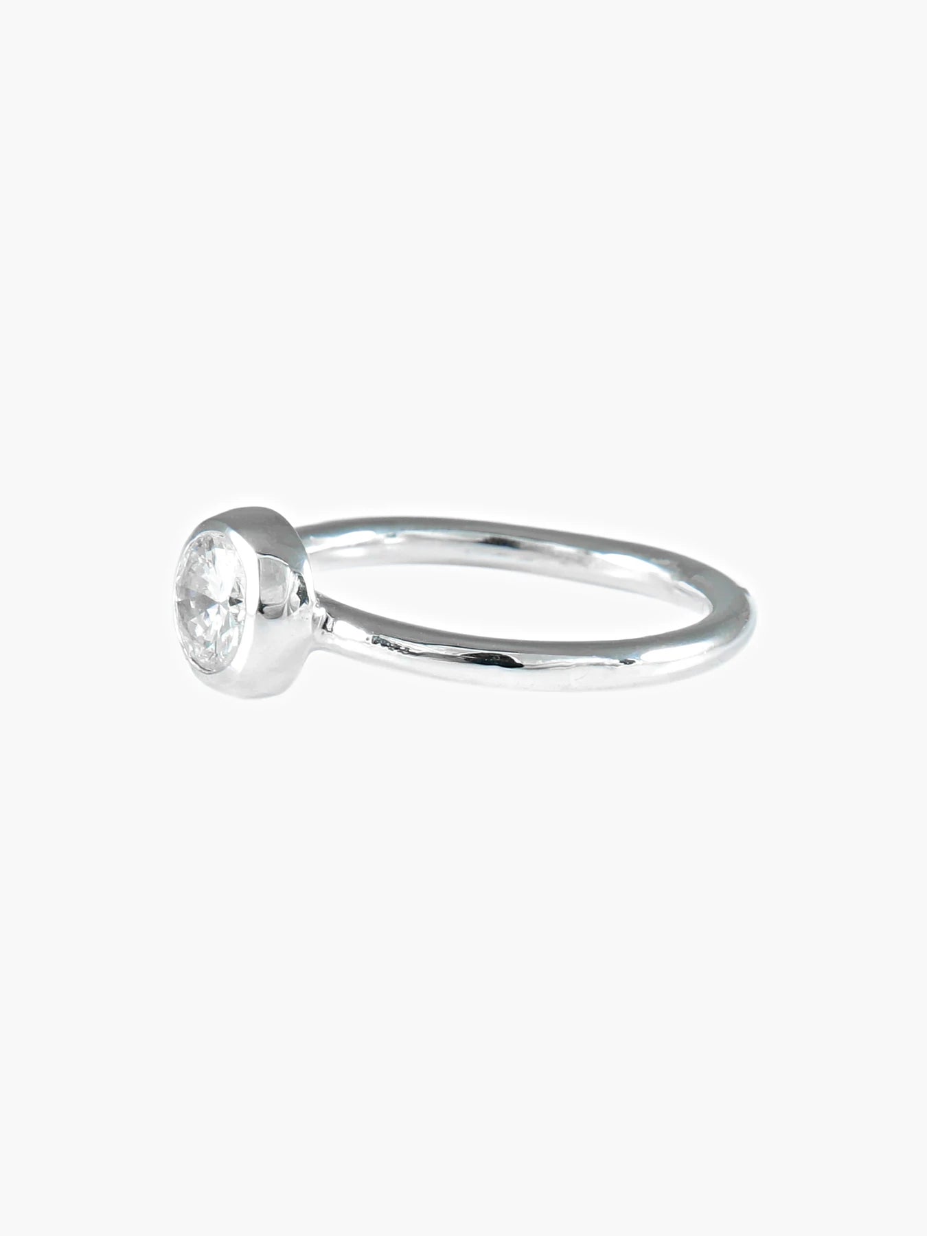 Bague Solitaire Avec Pli Certificat LFG