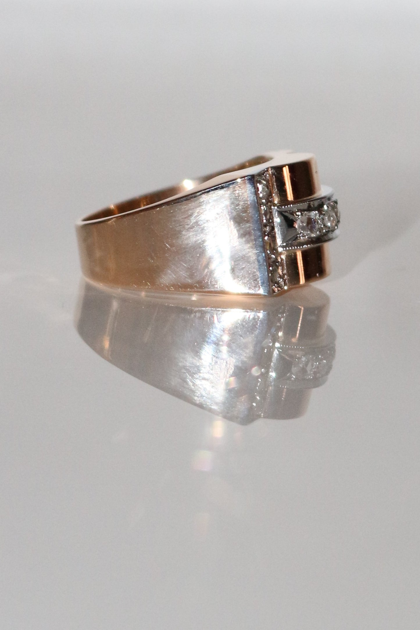 Bague Tank Diamants