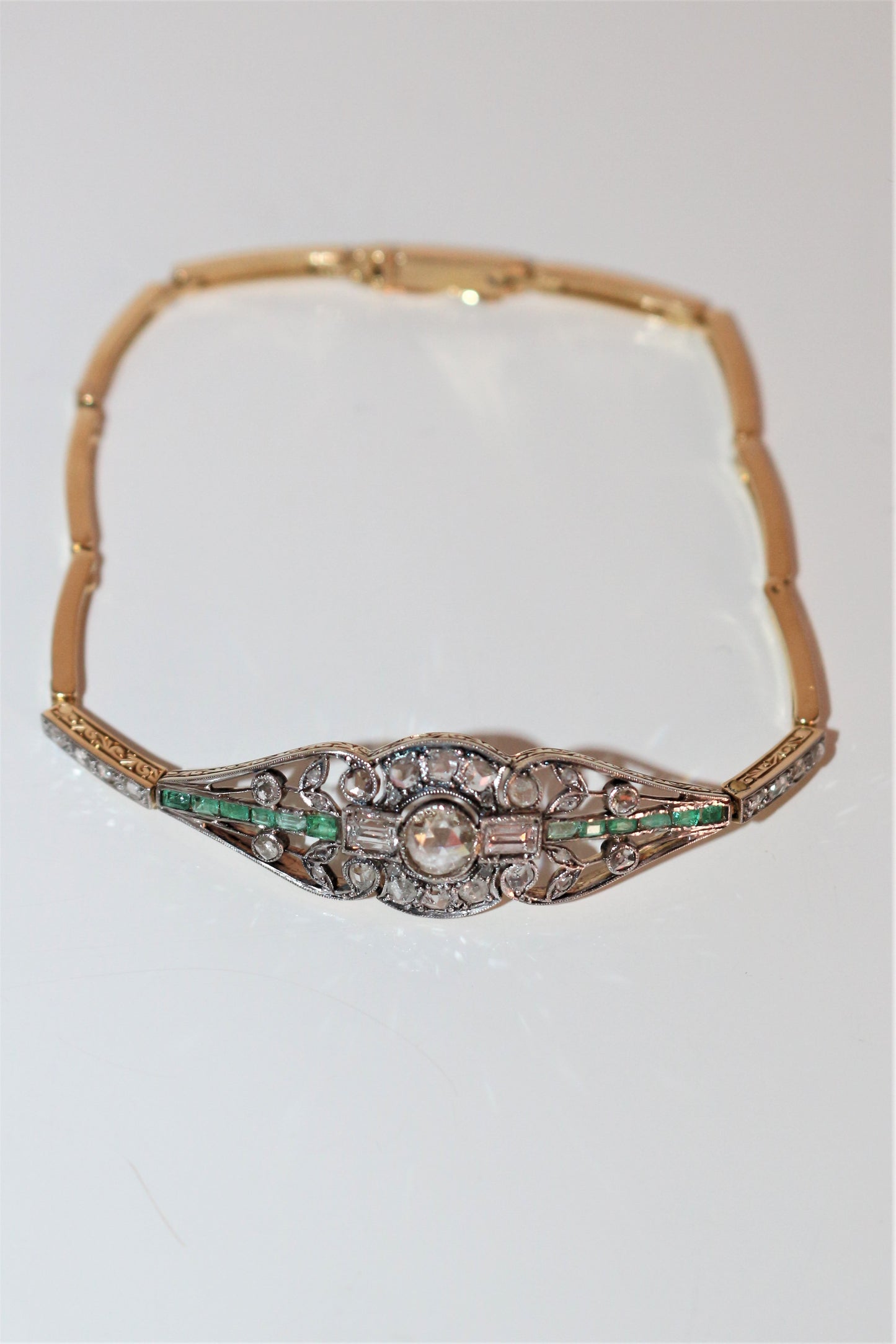 Bracelet Diamants Et émeraudes 1910