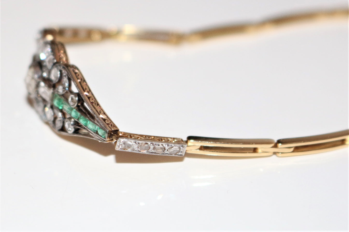 Bracelet Diamants Et émeraudes 1910