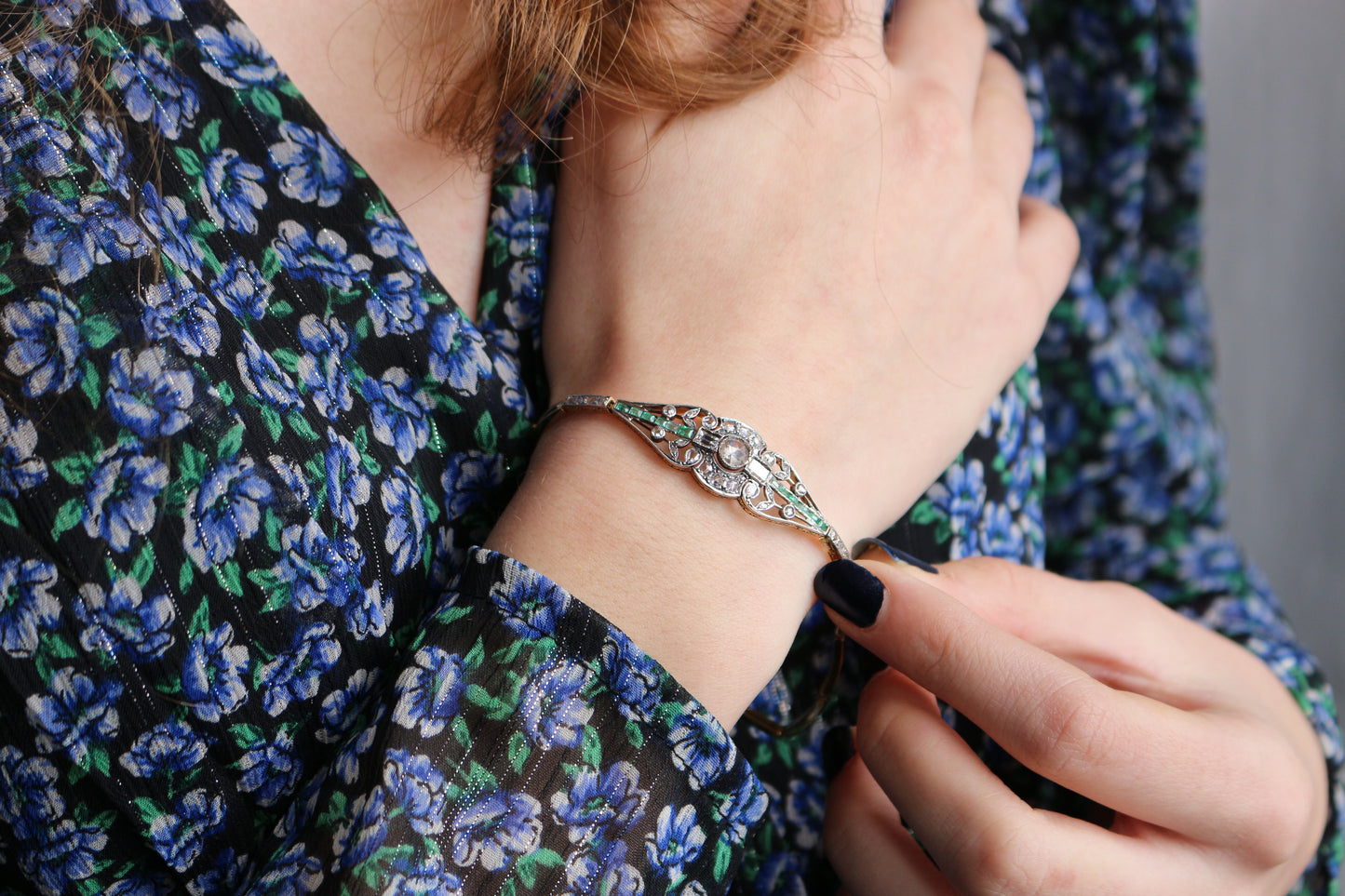 Bracelet Diamants Et émeraudes 1910