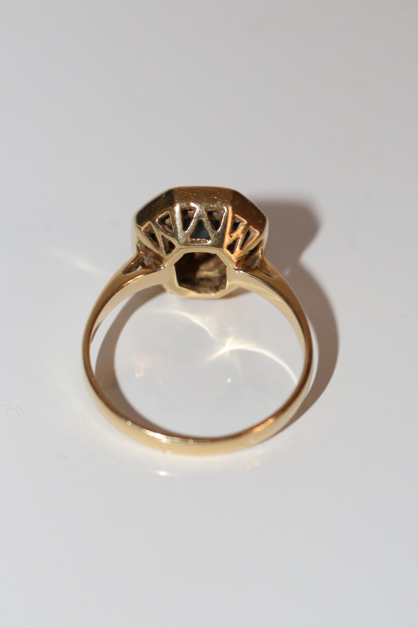 Bague Style Art Déco Saphirs