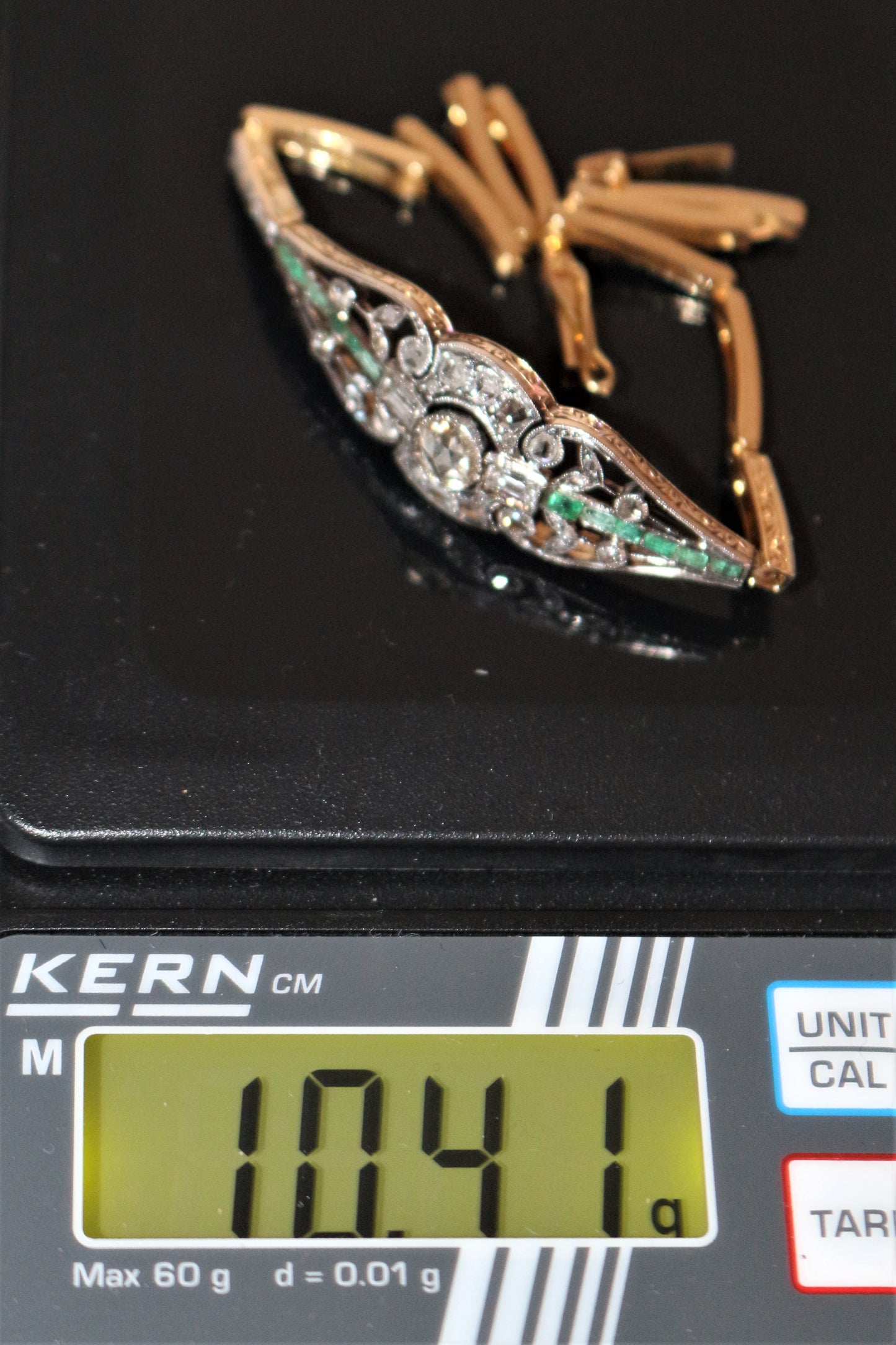 Bracelet Diamants Et émeraudes 1910