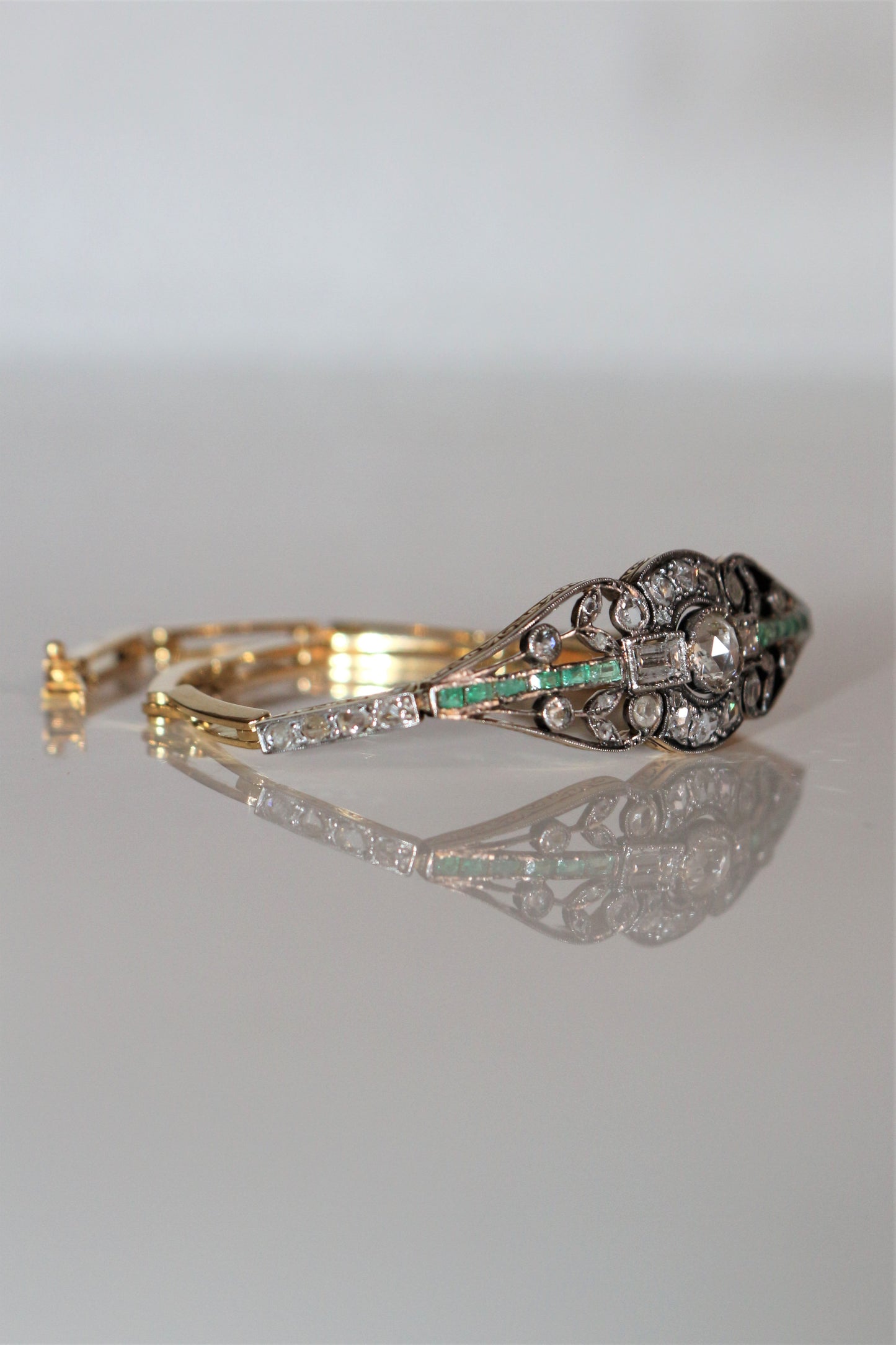 Bracelet Diamants Et émeraudes 1910