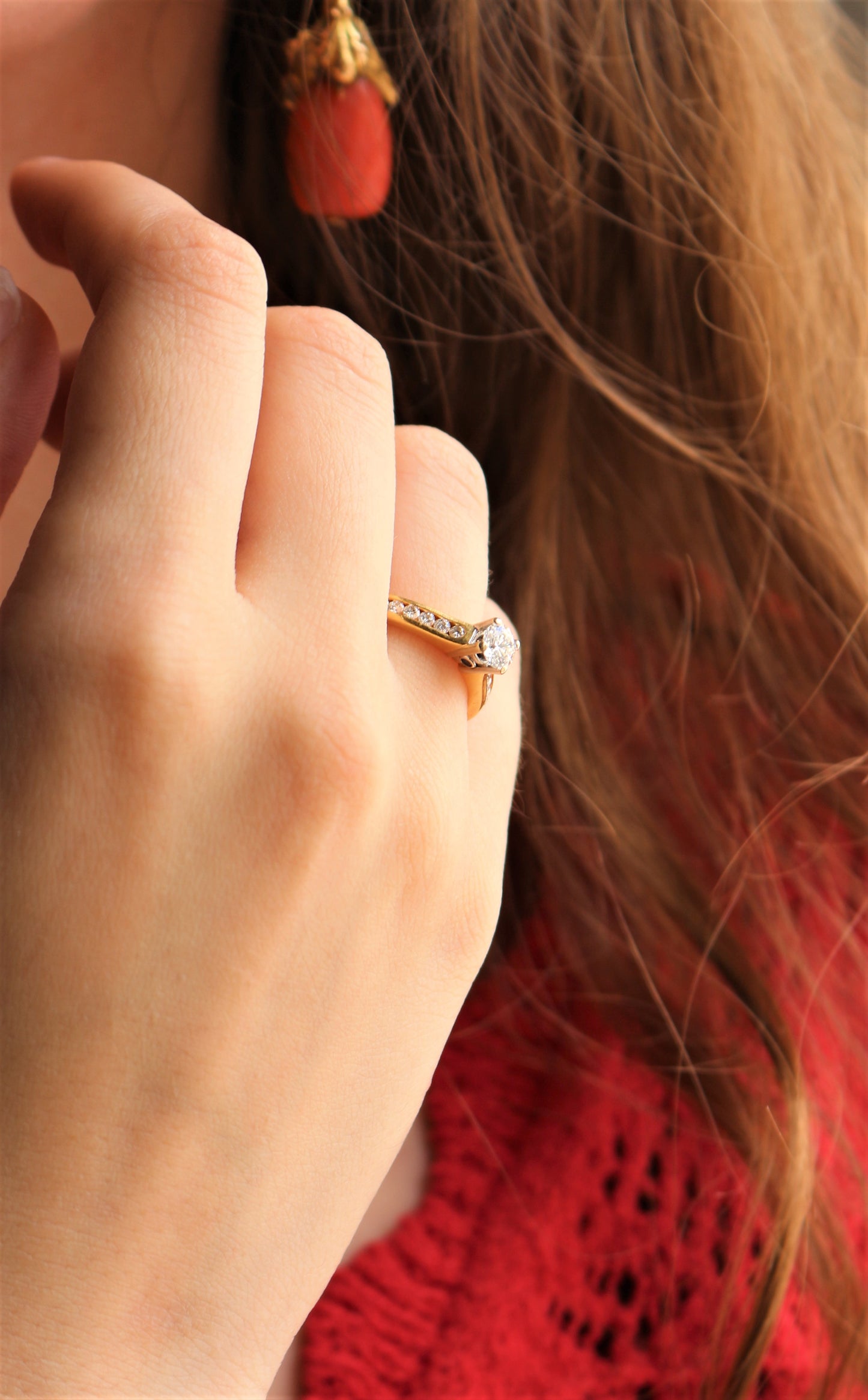 Birks brand solitaire ring