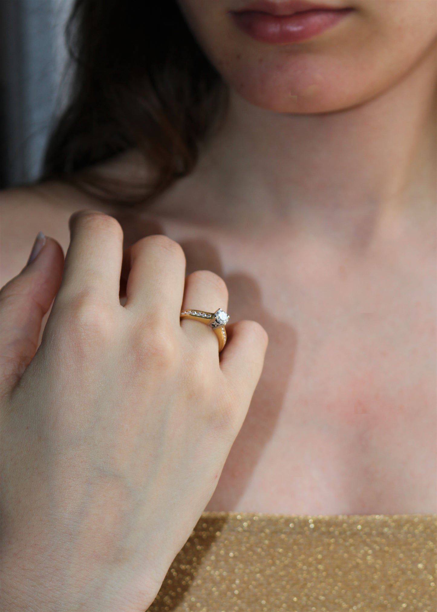 Birks brand solitaire ring