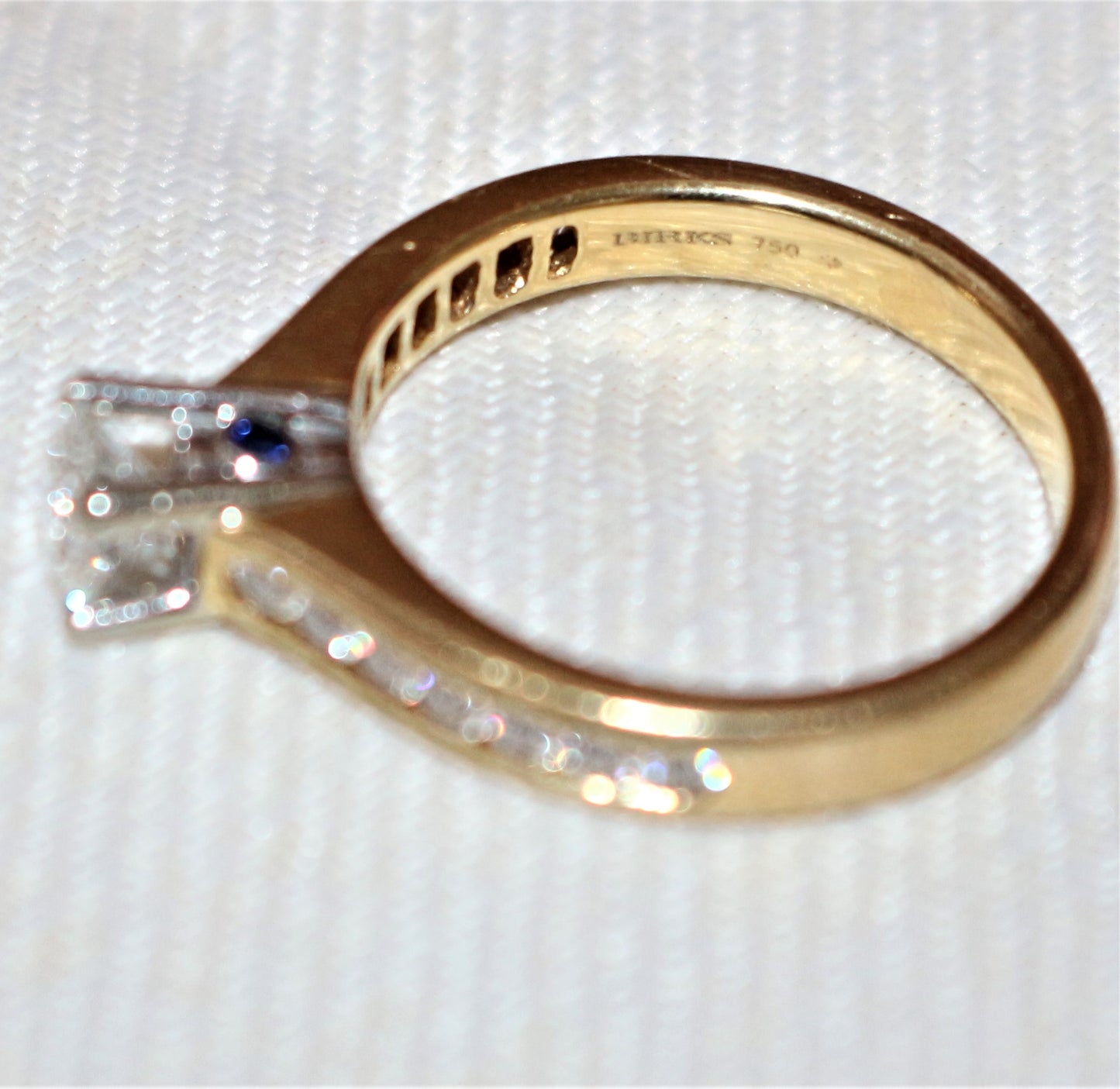Birks brand solitaire ring