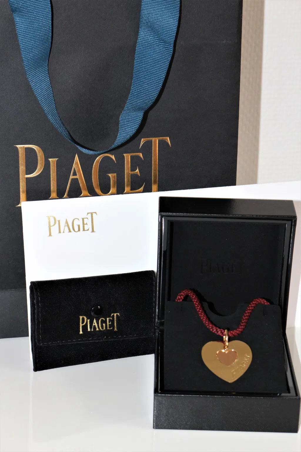Collier Pendentif Double Coeur Piaget
