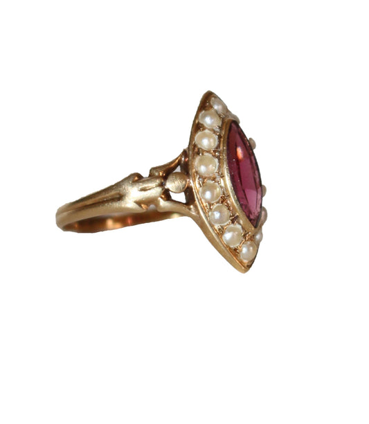 Bague marquise Napoléon III
