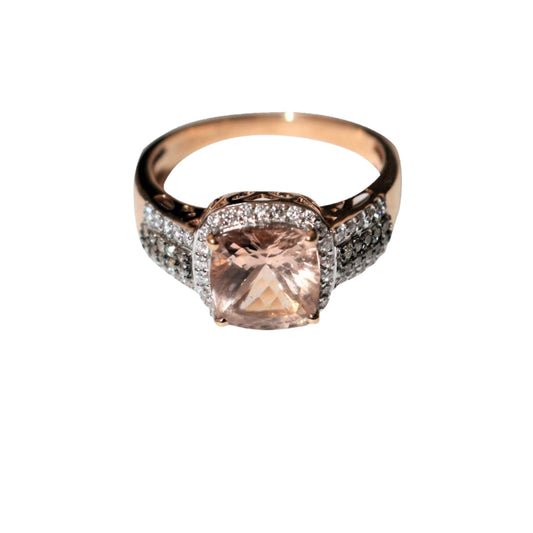 Bague Or Rose Morganite
