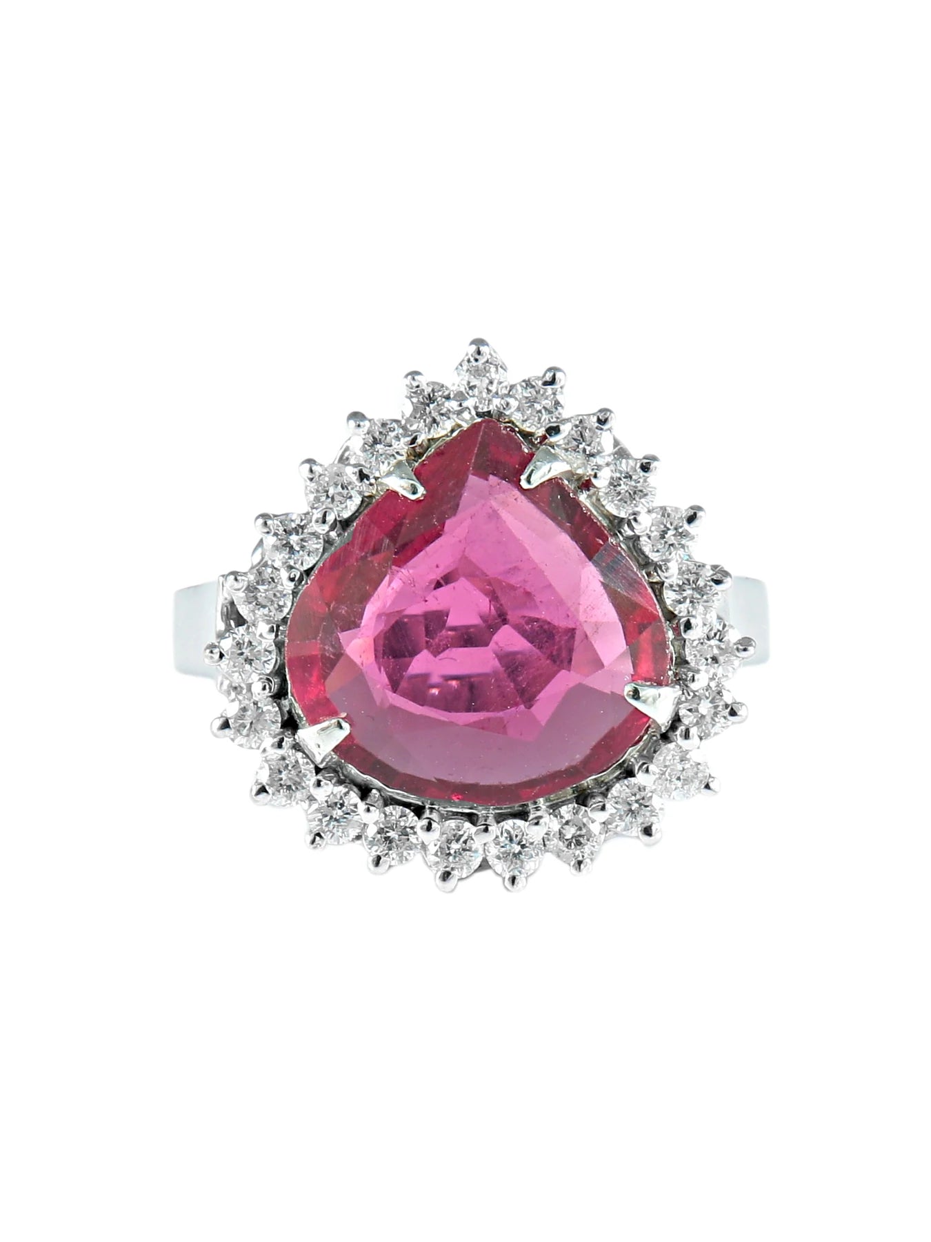 Bague Rubellite & Diamants