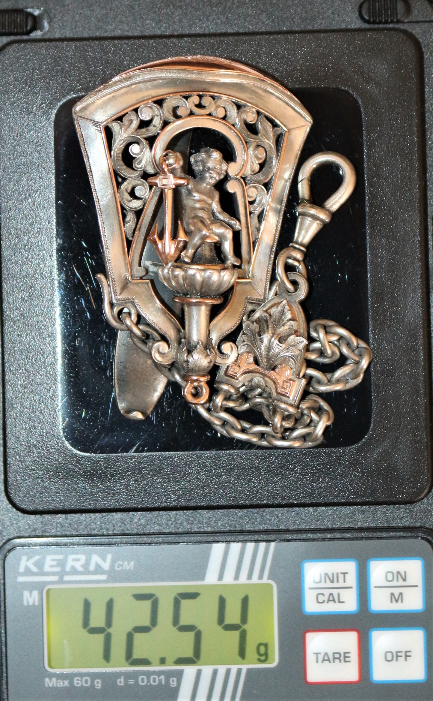 Châtelaine en argent 1860 Et Montre Gousset