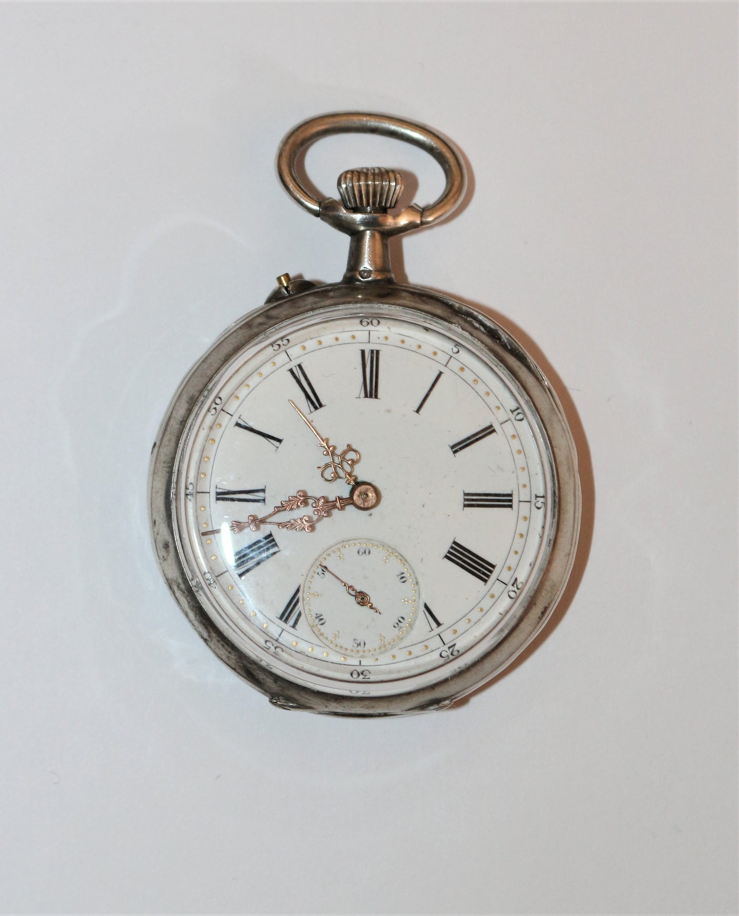 Châtelaine en argent 1860 Et Montre Gousset
