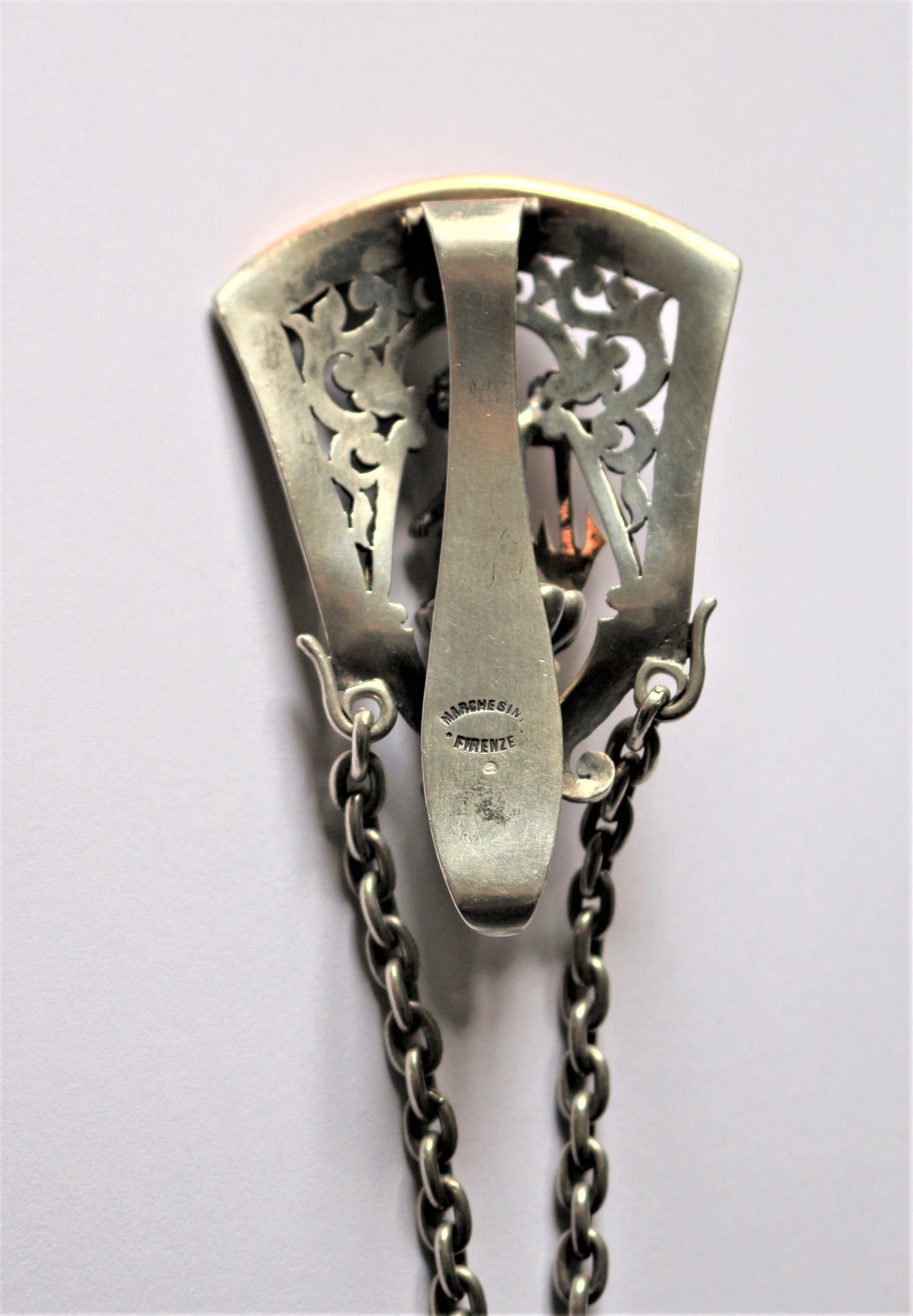 Châtelaine en argent 1860 Et Montre Gousset