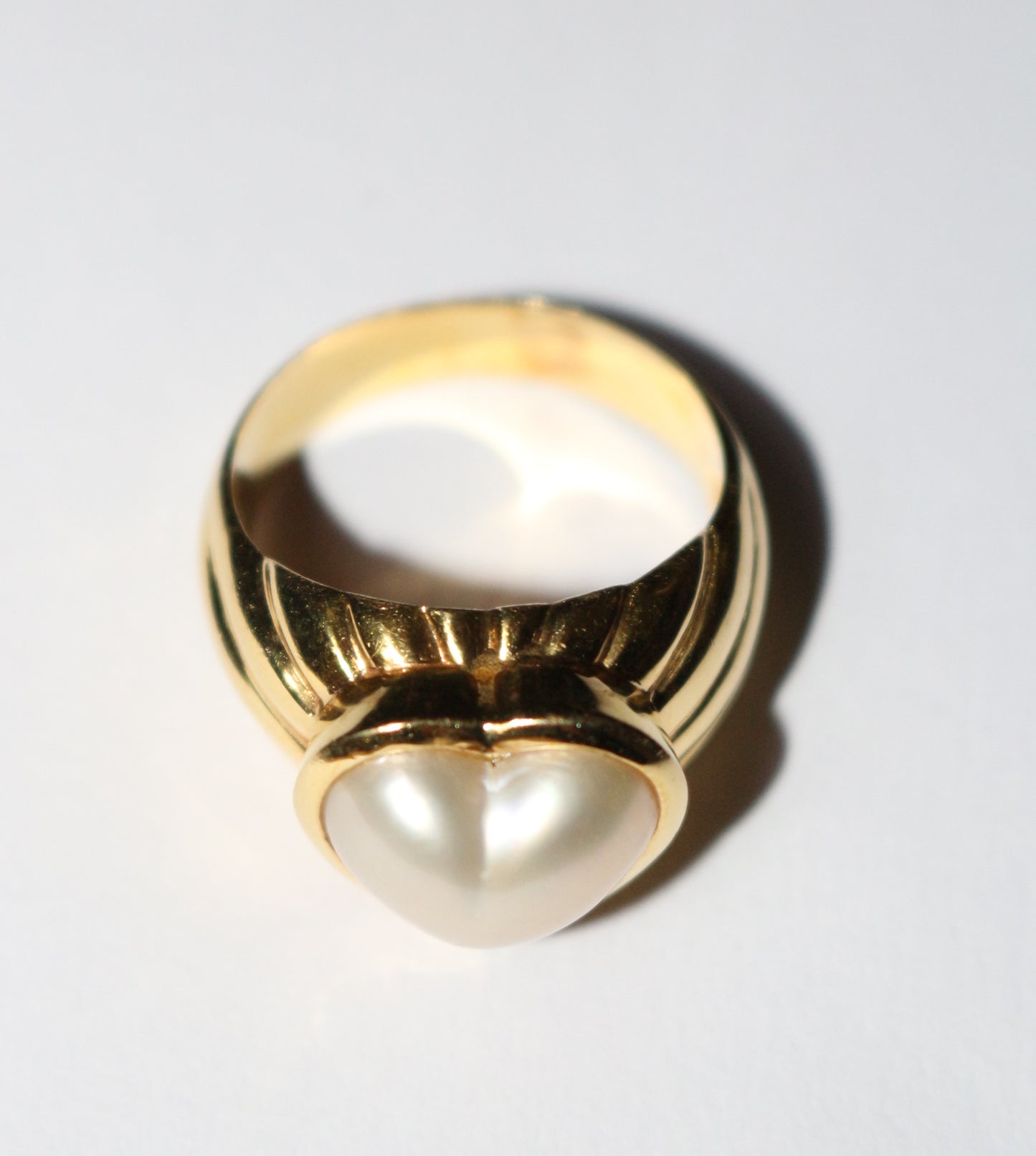 Bague Coeur Perle Mabé