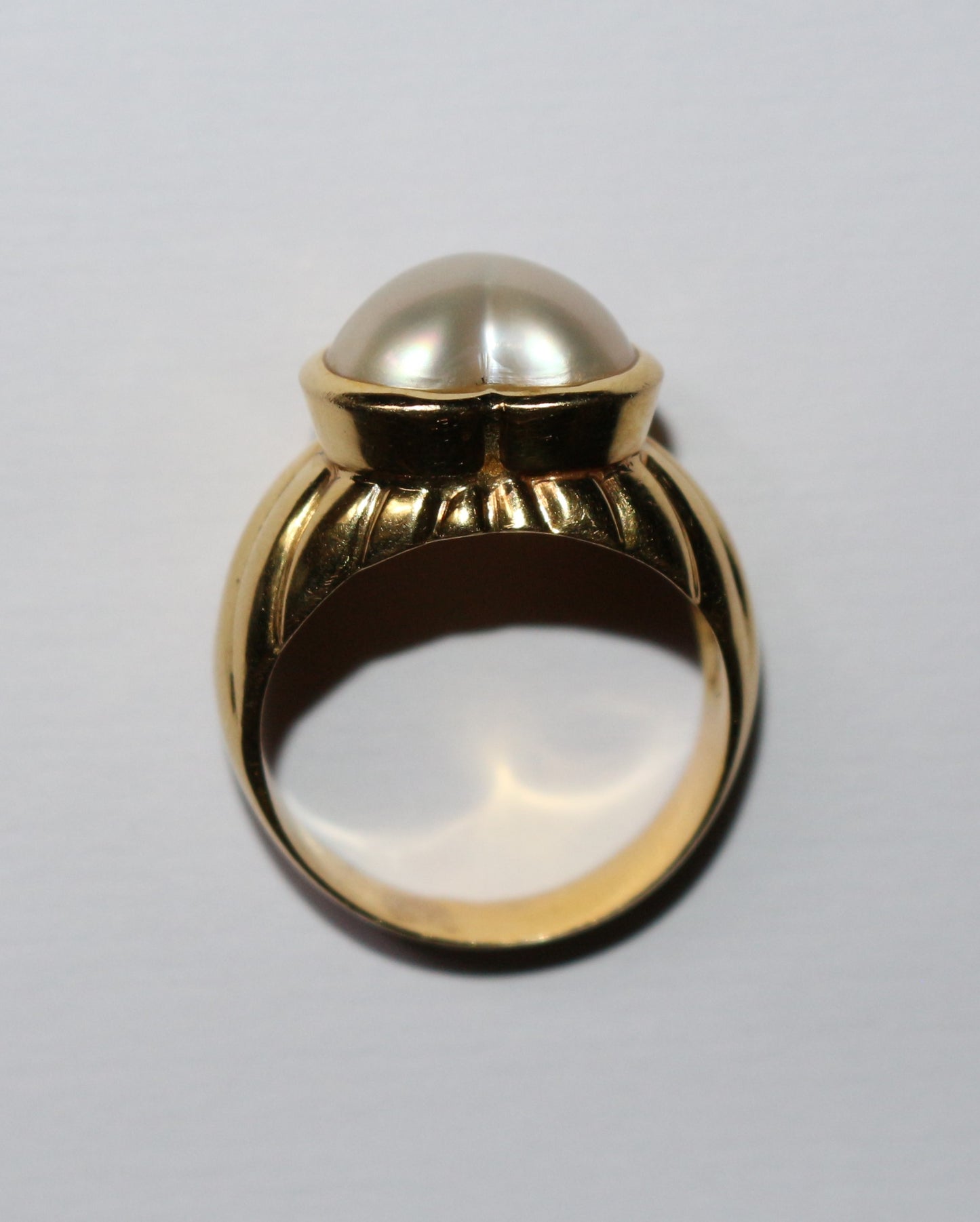 Bague Coeur Perle Mabé