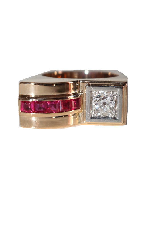 Bague Tank Diamant