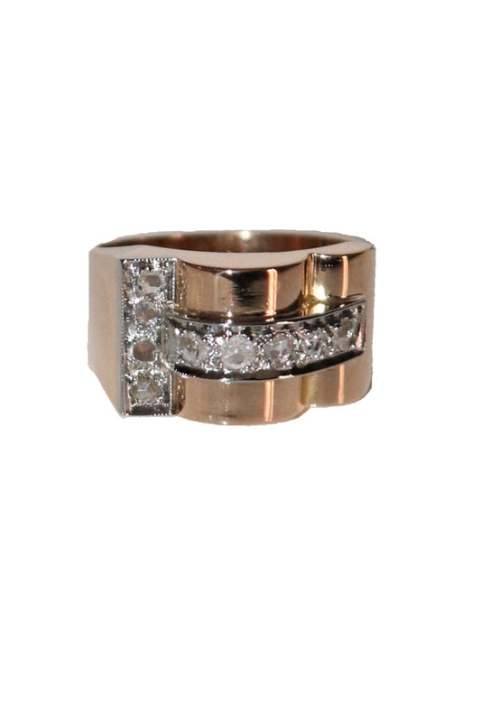 Bague Tank Diamants