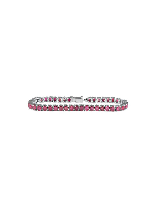 Bracelet Rubis Facettés