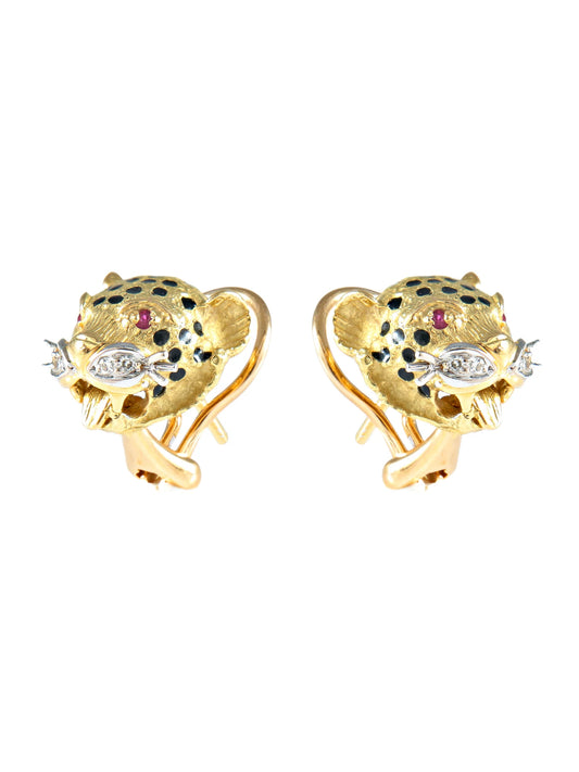 Panther earrings