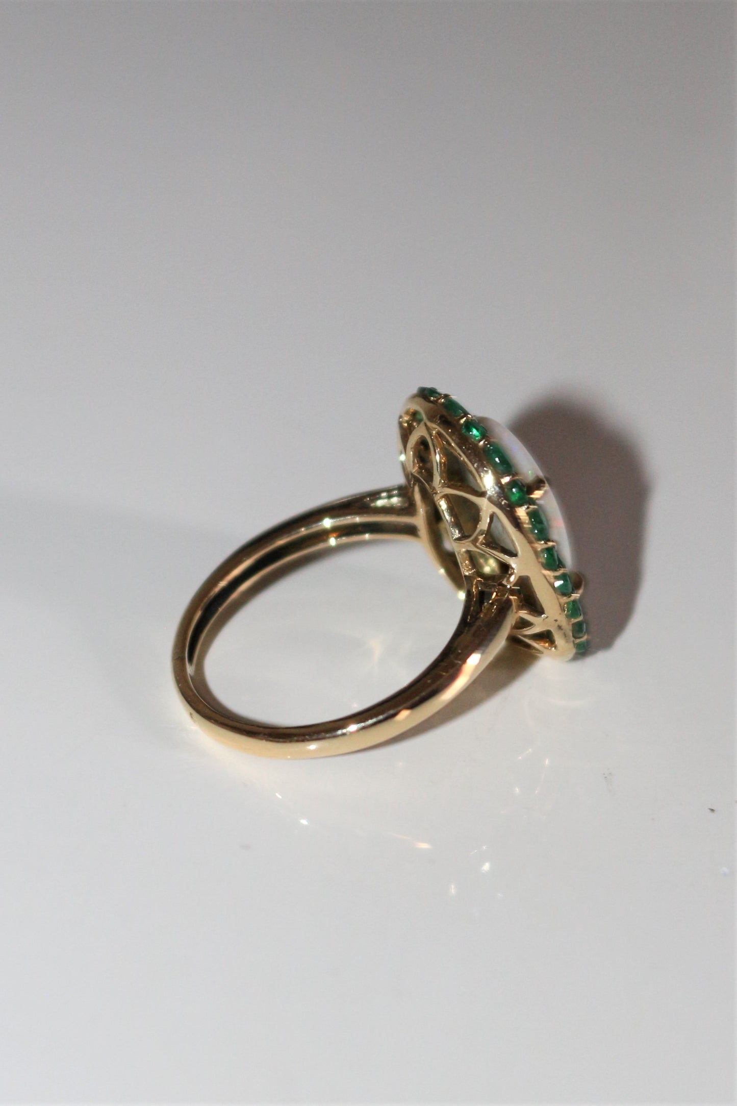 Emerald Opal Ring