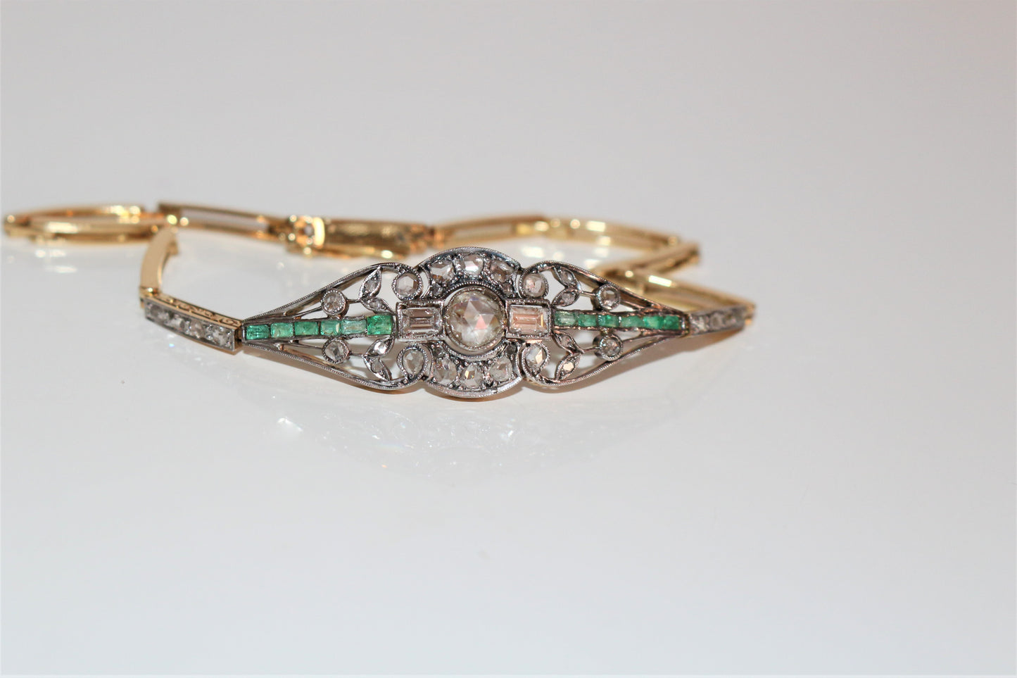 Bracelet Diamants Et émeraudes 1910