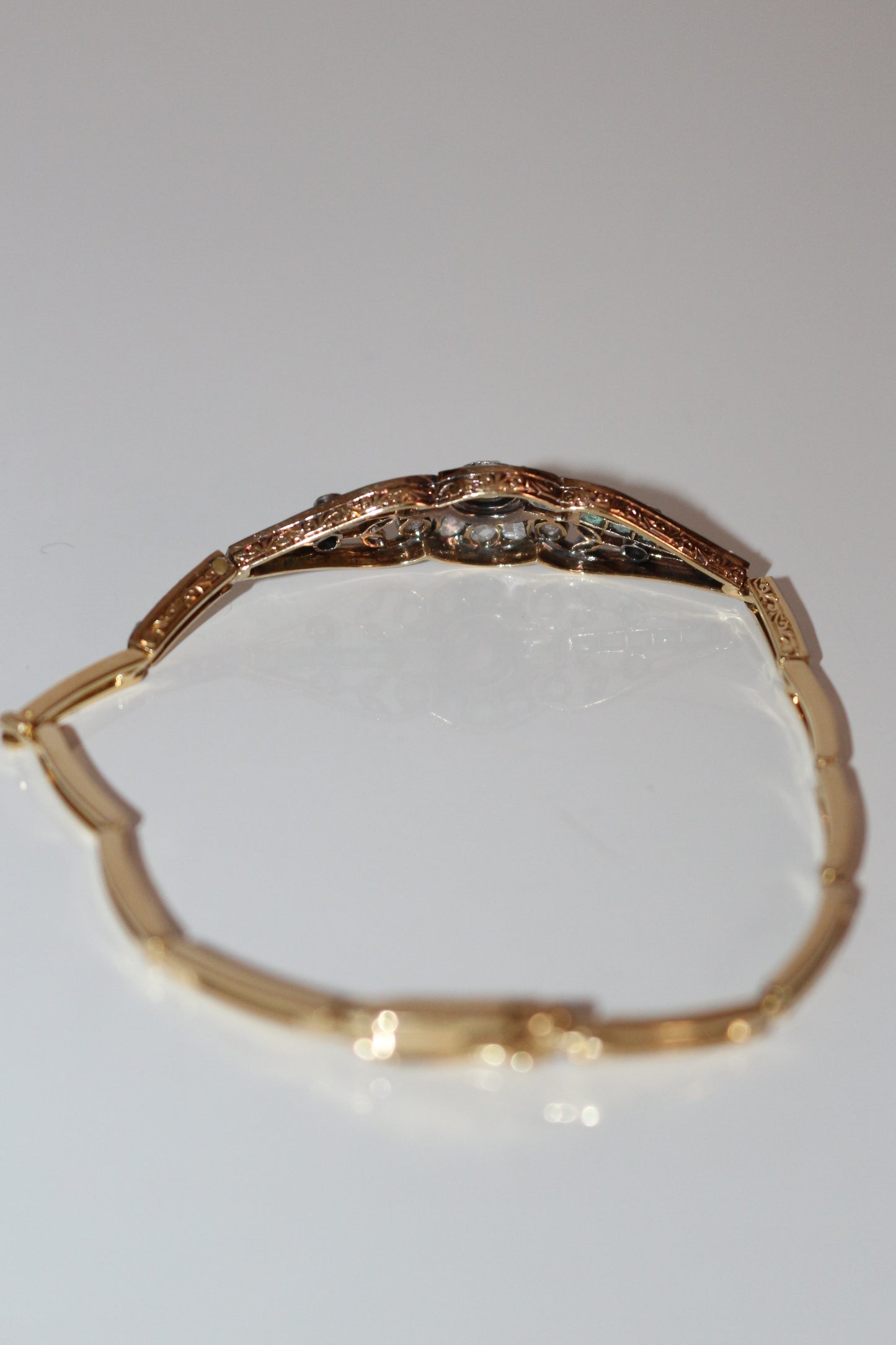 Bracelet Diamants Et émeraudes 1910