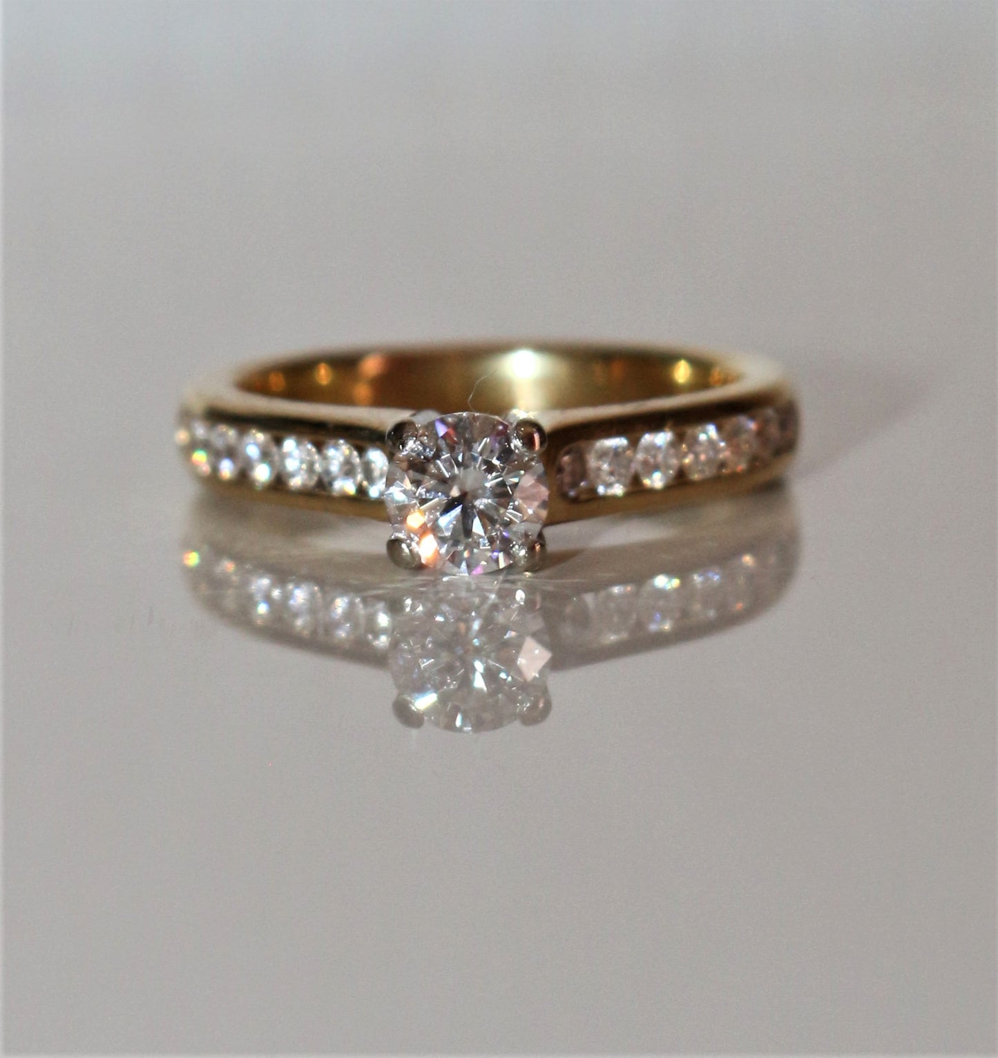 Birks brand solitaire ring